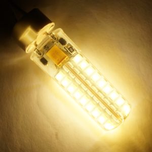 GY6.35 5W SMD2835 72LEDs Dimmable Silicone Corn Bulb for Chandelier Crystal Lamp Lighting Accessories,AC 12V(Warm White) (OEM)
