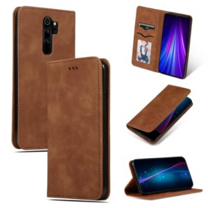 For Xiaomi Redmi Note8 Pro Retro Skin Feel Business Magnetic Horizontal Flip Leather Case(Brown) (OEM)