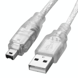 USB 2.0 Male to Firewire iEEE 1394 4 Pin Male iLink Cable, Length: 1.2m (OEM)