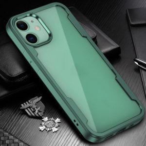 For iPhone 12 mini Freelander Shockproof TPU + PC Case(Dark Green) (OEM)