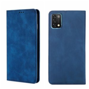 For UMIDIGI A11 Skin Feel Magnetic Horizontal Flip Leather Phone Case(Blue) (OEM)