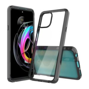 For Motorola Edge 20 Lite Shockproof Scratchproof TPU + Acrylic Protective Case(Black) (OEM)