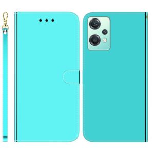 For OnePlus Nord CE 2 Lite 5G Imitated Mirror Surface Horizontal Flip Leather Phone Case(Mint Green) (OEM)