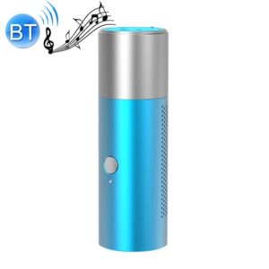 BT201 Small Steel Gun Flashlight Bluetooth Speaker Outdoor Waterproof Metal Small Speaker(Blue) (OEM)