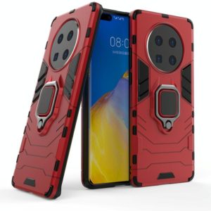 For Huawei Mate 40 Pro Shockproof PC + TPU Protective Case with Magnetic Ring Holder(Red) (OEM)