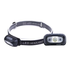 Smart Sensor Outdoor USB Headlight LED Portable Strong Light Night Running Headlight, Colour: Black 5W 140LM (OEM)