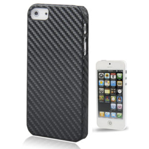 Preparation of Grain Pattern Plastic Case for iPhone 5 & 5s & SE (Black) (OEM)