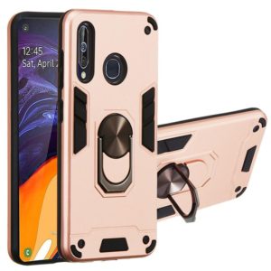 For Samsung Galaxy A60 & M40 2 in 1 Armour Series PC + TPU Protective Case with Ring Holder(Rose Gold) (OEM)