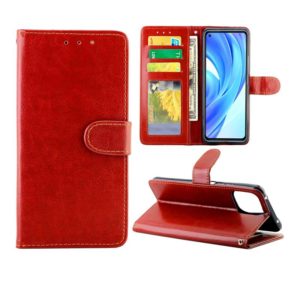 For Xiaomi Mi 11 Lite (4G/5G) Crazy Horse Texture Leather Horizontal Flip Protective Case with Holder & Card Slots & Wallet & Photo Frame(Brown) (OEM)
