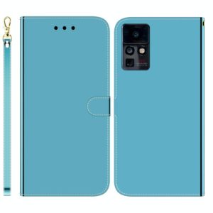 For Infinix Zero X / X Pro Imitated Mirror Surface Horizontal Flip Leather Phone Case(Blue) (OEM)