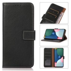 For OnePlus 9RT 5G Litchi Texture Horizontal Flip Leather Phone Case with Holder & Card Slots & Wallet(Black) (OEM)