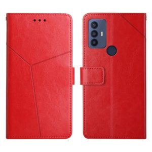 For Sharp Aquos V6 / V6 Plus Y Stitching Horizontal Flip Leather Phone Case(Red) (OEM)