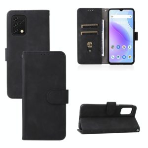 For UMIDIGI A11S Skin Feel Magnetic Buckle Leather Phone Case(Black) (OEM)