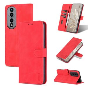 For Honor 70 Pro AZNS Skin Feel Calf Texture Flip Leather Phone Case(Red) (OEM)