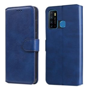For Infinix Hot 9 Classic Calf Texture PU + TPU Horizontal Flip Leather Case with Holder & Card Slots & Wallet(Blue) (OEM)