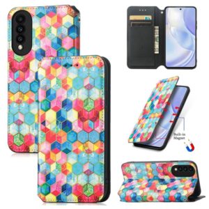 For Huawei nova 8 SE Youth Colorful Magnetic Horizontal Flip PU Leather Case with Holder & Card Slot & Wallet(Magic Space) (OEM)