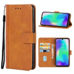 For Tecno Pouvoir 3 Plus Leather Phone Case(Brown) (OEM)