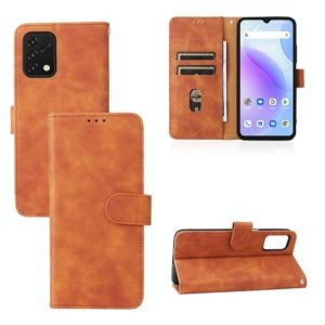 For UMIDIGI A11S Skin Feel Magnetic Buckle Leather Phone Case(Brown) (OEM)