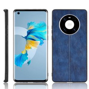 For Huawei Mate 40 Shockproof Sewing Cow Pattern Skin PC + PU + TPU Case(Blue) (OEM)