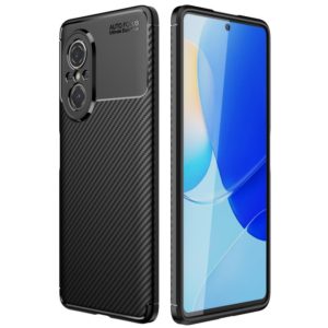 For Huawei nova 9 SE Carbon Fiber Texture Shockproof TPU Phone Case(Black) (OEM)