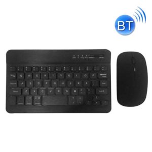 Universal Ultra-Thin Portable Bluetooth Keyboard and Mouse Set For Tablet Phones, Size:7 inch(Black Keyboard + Black Mouse) (OEM)