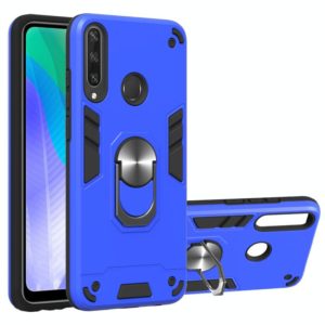 For Huawei Y6P 2 in 1 Armour Series PC + TPU Protective Case with Ring Holder(Dark Blue) (OEM)