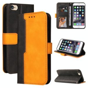 Business Stitching-Color Horizontal Flip PU Leather Case with Holder & Card Slots & Photo Frame For iPhone 6s / 6(Orange) (OEM)