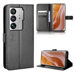 For ZTE Axon 40 Ultra Diamond Texture Leather Phone Case(Black) (OEM)