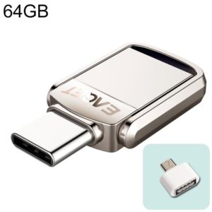 EAGET 64G USB 3.1 + Type-C / USB-C Interface Metal Twister Flash U Disk, with Micro USB OTG Adapter (EAGET) (OEM)