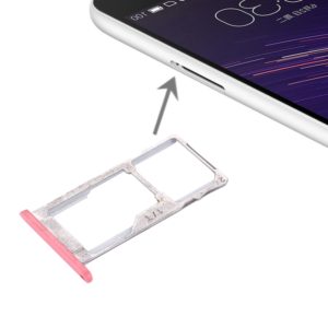 For Meizu Meilan Metal SIM + SIM / Micro SD Card Tray (Pink) (OEM)