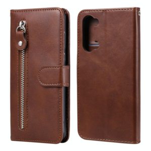 For OPPO Reno3 5G/ Find X2 Lite Fashion Calf Texture Zipper Horizontal Flip Leather Case with Holder & Card Slots & Wallet Function(Brown) (OEM)