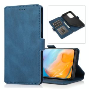 For Huawei P40 Pro+ Retro Magnetic Closing Clasp Horizontal Flip Leather Case with Holder & Card Slots & Photo Frame & Wallet(Navy Blue) (OEM)