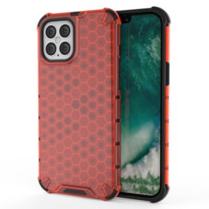 For iPhone 12 / 12 Pro Shockproof Honeycomb PC + TPU Case(Red) (OEM)