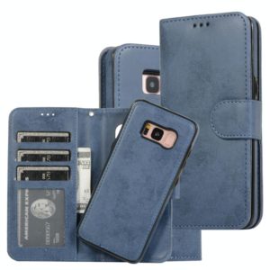 For Samsung Galaxy S8 Retro 2 in 1 Detachable Magnetic Horizontal Flip TPU + PU Leather Case with Holder & Card Slots & Photo Frame & Wallet(Dark Blue) (OEM)