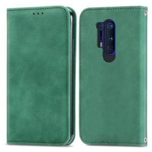 Retro Skin Feel Business Magnetic Horizontal Flip Leather Case With Holder & Card Slots & Wallet & Photo Frame For OnePlus 8 Pro(Green) (OEM)