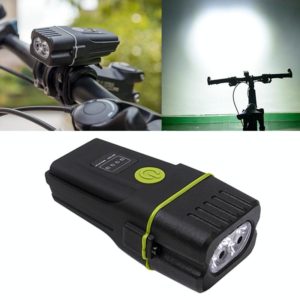 Mountain Bike Light Headlights Super Bright Rechargeable Flashlight Night Riding Equipment (Green) (OEM)