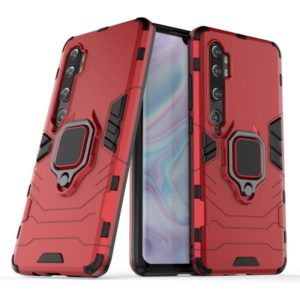 For Xiaomi Mi CC9 Pro / Mi Note 10 / Mi Note 10 Pro PC + TPU Shockproof Protective Case with Magnetic Ring Holder(Red) (OEM)