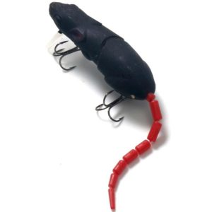 15.5cm15.5g Broken Mouse Minnow Bait Lure Hard Bait Fake Bait Fishing Tackle(No. 1 Black) (OEM)
