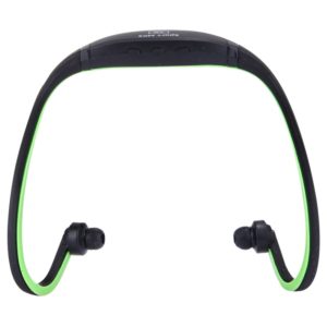 SH-W1FM Life Waterproof Sweatproof Stereo Wireless Sports Earbud Earphone In-ear Headphone Headset with Micro SD Card, For Smart Phones & iPad & Laptop & Notebook & MP3 or Other Audio Devices, Maximum SD Card Storage: 8GB(Green) (OEM)