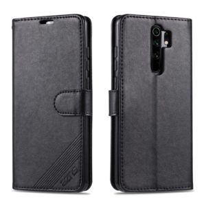 For Xiaomi Redmi 9 AZNS Sheepskin Texture Horizontal Flip Leather Case with Holder & Card Slots & Wallet(Black) (AZNS) (OEM)