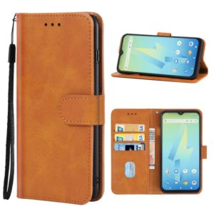 Leather Phone Case For Wiko Power U10 / U20(Brown) (OEM)