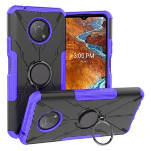 For Nokia G300 Armor Bear Shockproof PC + TPU Phone Case with Ring Holder(Purple) (OEM)