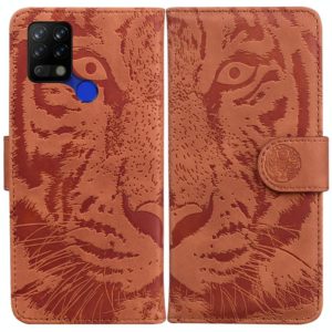 For Tecno Pova LD7 Tiger Embossing Pattern Horizontal Flip Leather Phone Case(Brown) (OEM)
