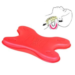 Cervical Spine Pillow Stretching Massager Orthosis Portable Neck Pillow(Red) (OEM)