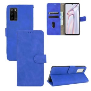 For Blackview A100 Solid Color Skin Feel Magnetic Buckle Horizontal Flip Calf Texture PU Leather Case with Holder & Card Slots & Wallet(Blue) (OEM)