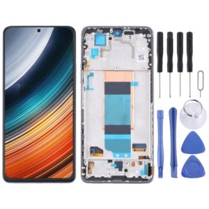 Original LCD Screen for Xiaomi Redmi K40S Digitizer Full Assembly with Frame(Blue) (OEM)