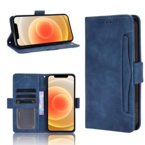For iPhone 12 mini Multiple Card Slots Horizontal Flip Leather Case with Holder & Wallet (Blue) (OEM)