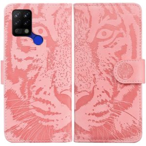 For Tecno Pova LD7 Tiger Embossing Pattern Horizontal Flip Leather Phone Case(Pink) (OEM)