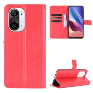 For Xiaomi Mi 11i / Poco F3 / Redmi K40 / K40 Pro Retro Crazy Horse Texture Horizontal Flip Leather Case with Holder & Card Slots & Photo Frame(Red) (OEM)