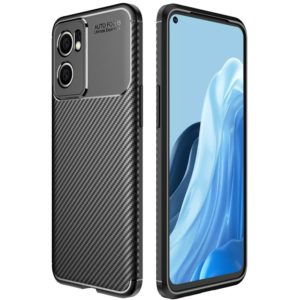 For OnePlus Nord CE 2 5G Carbon Fiber Texture Shockproof TPU Phone Case(Black) (OEM)